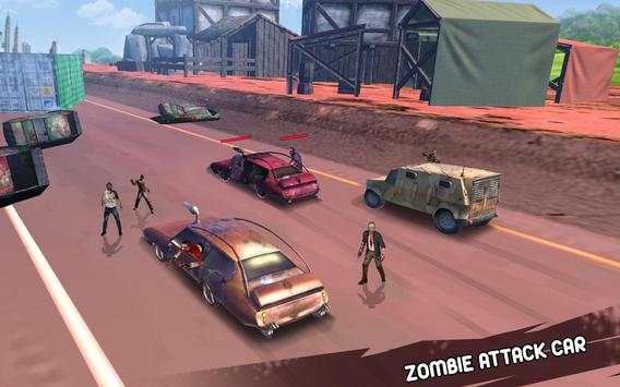 Zombie Games - Car driving 3D screenshot 2