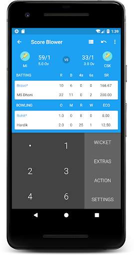Cricket Scorer - Score Blower screenshot 1