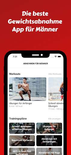 Abnehmen für Männer zu Hause screenshot 2