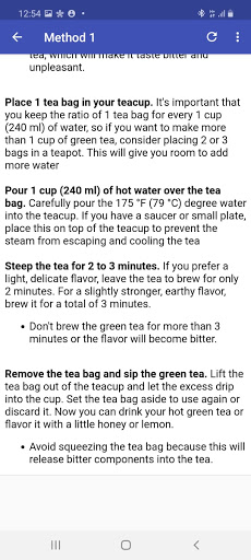 green tea - green tea recipes screenshot 2