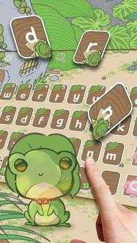 Traveling Frog Keyboard Theme screenshot 2