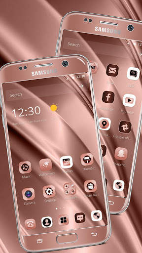 Luxury Smooth Rose Gold Theme screenshot 1