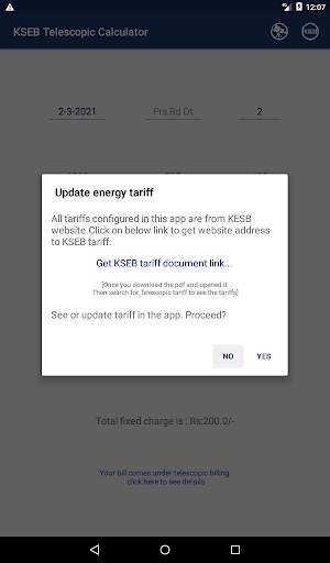 KSEB Telescopic bill calculator screenshot 15