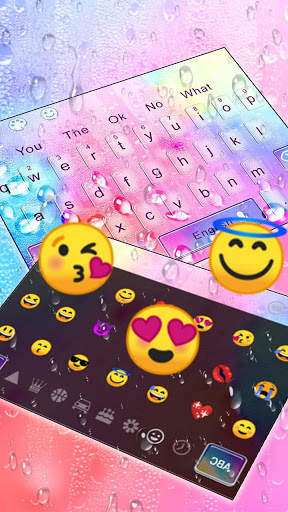 Colorful Water Drop Keyboard Theme screenshot 3