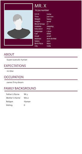 biodata creator screenshot 5