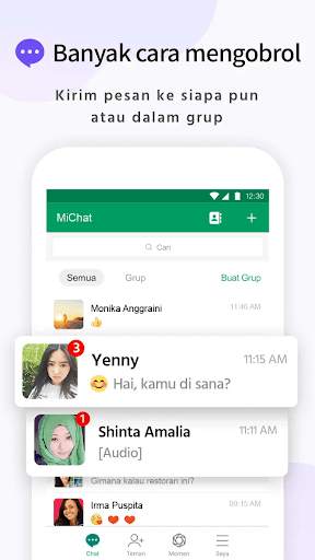 MiChat Lite-Mengobrol&Berteman screenshot 1