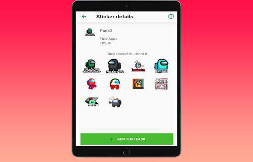 WAStickerApps - Among US Cute And Funny Stickers screenshot 6