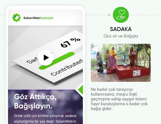 SalamWeb Tarayıcı: Müslümanlar için İnternet Uyg. screenshot 5