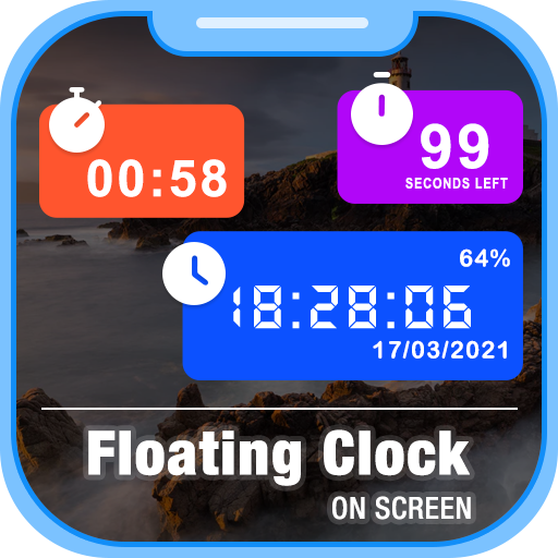 Floating Clock On Screen icon