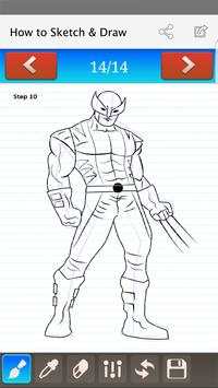 how to draw X Men screenshot 1