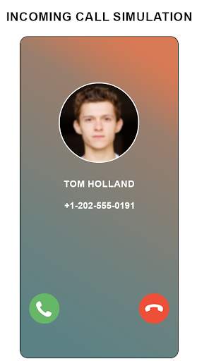 Fake video Call Simulation From Tom Holland screenshot 3