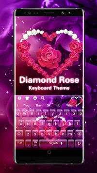 Rose Heart Keyboard Theme screenshot 1