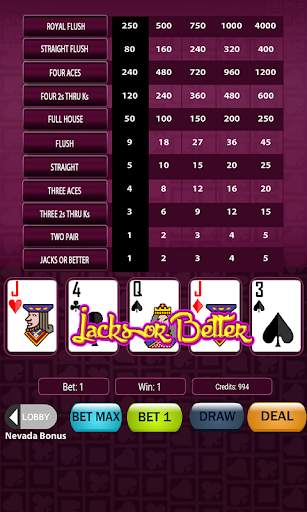 Super Deluxe Video Poker screenshot 4