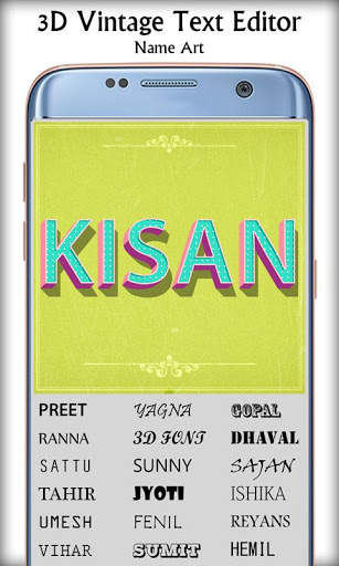 3D Vintage Text Editor - Name Art screenshot 5