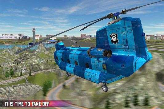 Prison Bus Carrier Addictive Helicopter Transport screenshot 4