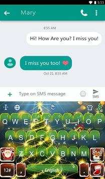 Live 3D Christmas Tree Keyboard Theme 2 تصوير الشاشة