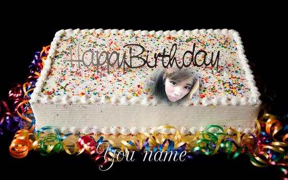 birthday cake photo frame name screenshot 4