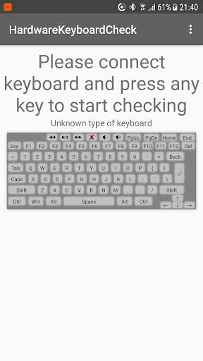 Hardware Keyboard check screenshot 2
