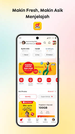 myIM3: Beli Pulsa & Cek Kuota screenshot 1
