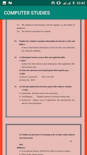 Computer Studies Topical Revision скриншот 5