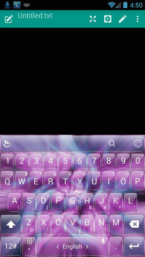 Keyboard Theme Glass Strings screenshot 1