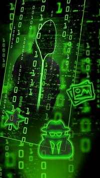 Neon Secret Hacker Launcher Theme screenshot 3