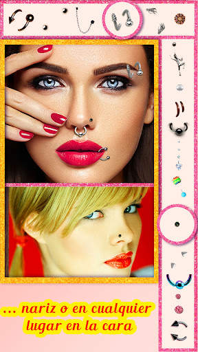 Virtual Piercing Editor Fotos screenshot 3