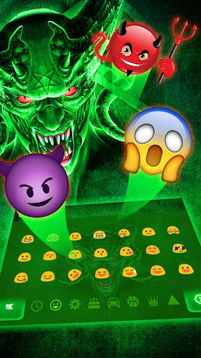 Devil Skull Scary Evil Keyboard Theme screenshot 3