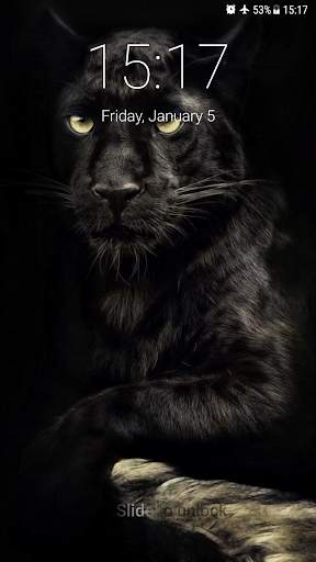 Black Panther Lock Screen 3 تصوير الشاشة