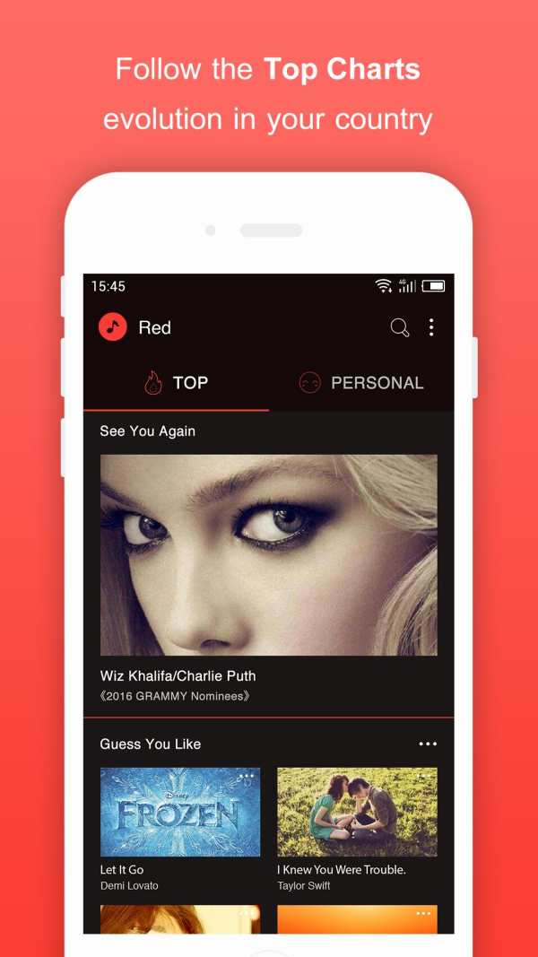 Music for Youtube Player: Red  screenshot 2