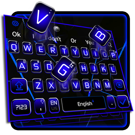 Black Blue Business Keyboard Theme icon