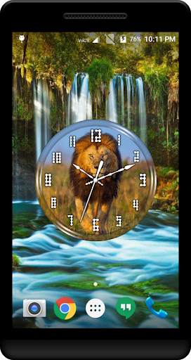 Lions Clock Live Wallpaper screenshot 4