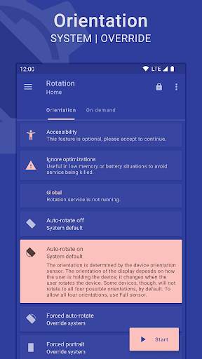 Rotation | Orientation Manager स्क्रीनशॉट 1