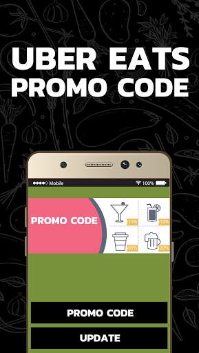 Promo Code for Uber Eats Food Delivery 1 تصوير الشاشة