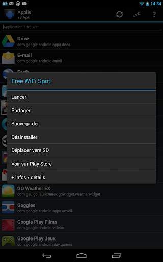 Applis (gérer vos APK) screenshot 2