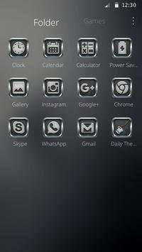 Black Tech Cube Launcher Theme screenshot 7