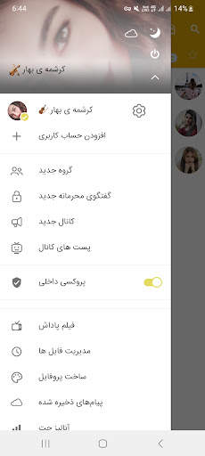 Talaei messenger screenshot 2