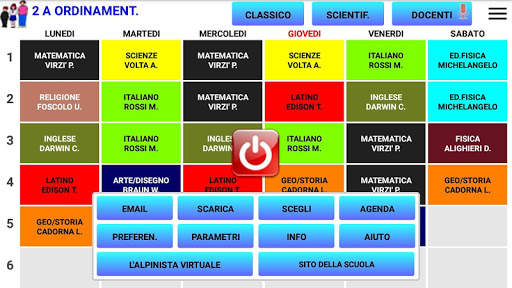 Orario scolastico screenshot 2
