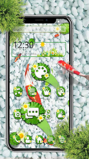 Lucky Koi Fish Theme screenshot 3