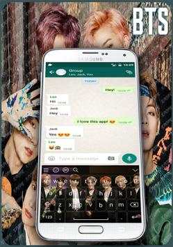 BTS Keyboard Theme ( kpop ) screenshot 1
