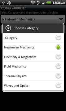 Physics Calculator Demo screenshot 1