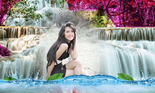 Waterfall Photo Frame & Waterfall Photo Editor screenshot 1