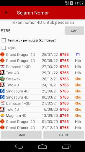 Togel 4D Malaysia & Singapura screenshot 5