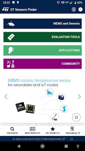 ST Sensors Finder screenshot 1