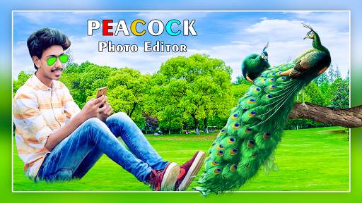 Jeweled Peacock Photo Frame screenshot 1