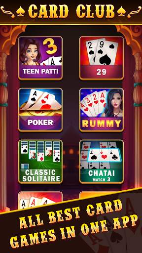 Card Club : all in one games screenshot 1