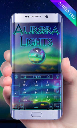 Aurora Lights GO Keyboard Animated Theme screenshot 3