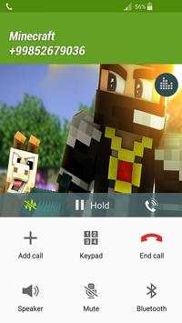 Fake Call Minecraft screenshot 2