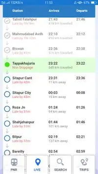 Indian Live Train Search App screenshot 1