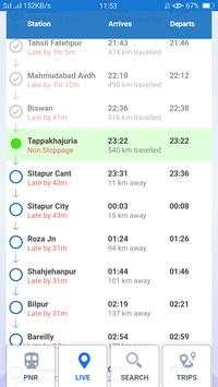 Indian Live Train Search App screenshot 1